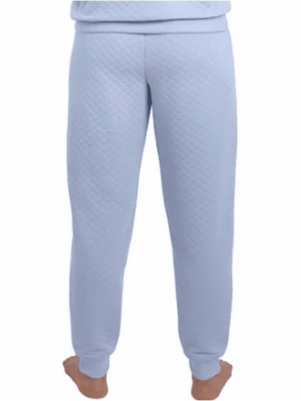 Lands End Quilted Lounge Pants Pull-On Jogger Sweatpants Light Blue Size XXL - Picture 3 of 14